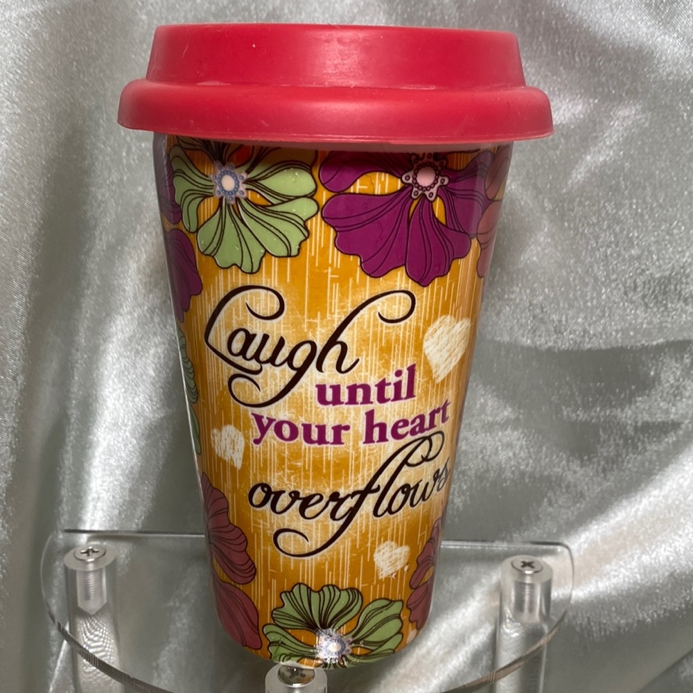 Insulated CERAMIC “GO” CUP! In EUC